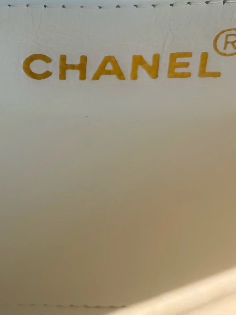 Chanel Vintage White Quilted Jumbo Diana Bag